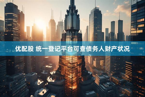 优配股 统一登记平台可查债务人财产状况