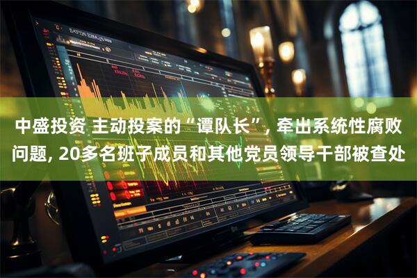 中盛投资 主动投案的“谭队长”, 牵出系统性腐败问题, 20多名班子成员和其他党员领导干部被查处