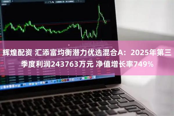 辉煌配资 汇添富均衡潜力优选混合A：2025年第三季度利润243763万元 净值增长率749%